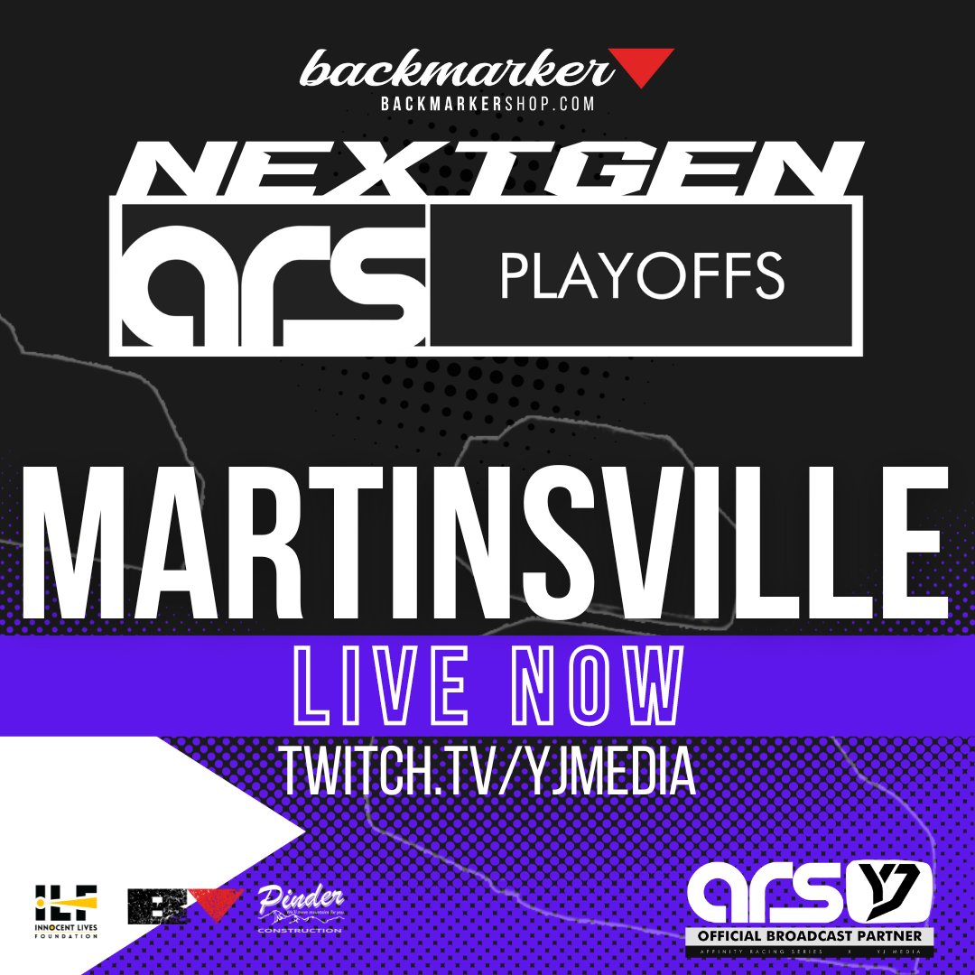 The Affinity Racing 𝗡𝗘𝗫𝗧𝗚𝗘𝗡 𝗣𝗟𝗔𝗬𝗢𝗙𝗙𝗦 roll into MARTINSVILLE

🕰830pEDT
🖥 twitch.tv/YJMEDIA
💻 raceaffinity.com
#arsNEXTGEN #Racing #simracing #nascar #iracing #simrig @YJMediaGroup