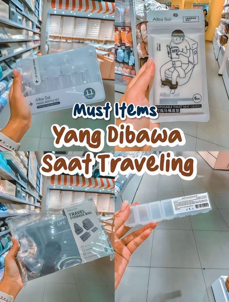 moodtimeline's tweet photo. Must Items! Yang Dibawa Saat Traveling✨

- A Thread — https://t.co/xkSnU6wNZ4