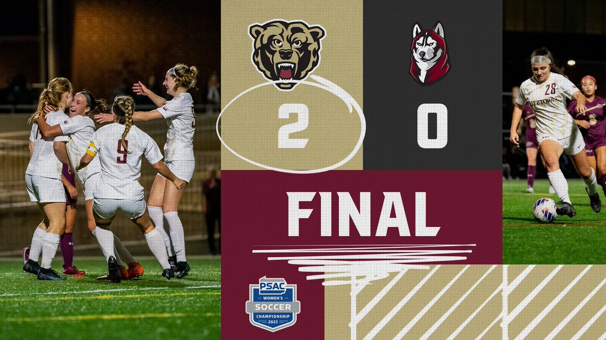 WSOC | GOLDEN BEARS ADVANCE! <a href="/KutztownSoccer/">Kutztown Soccer</a> got goals from Lexy Endres (40') and Bridget Curtis (73') to down Bloomsburg, 2-0, in the <a href="/PSACsports/">PSAC Sports</a> quarterfinals at Keystone Field Monday night!

Kutztown will host the semifinals and championship game this weekend! #HereYouRoar