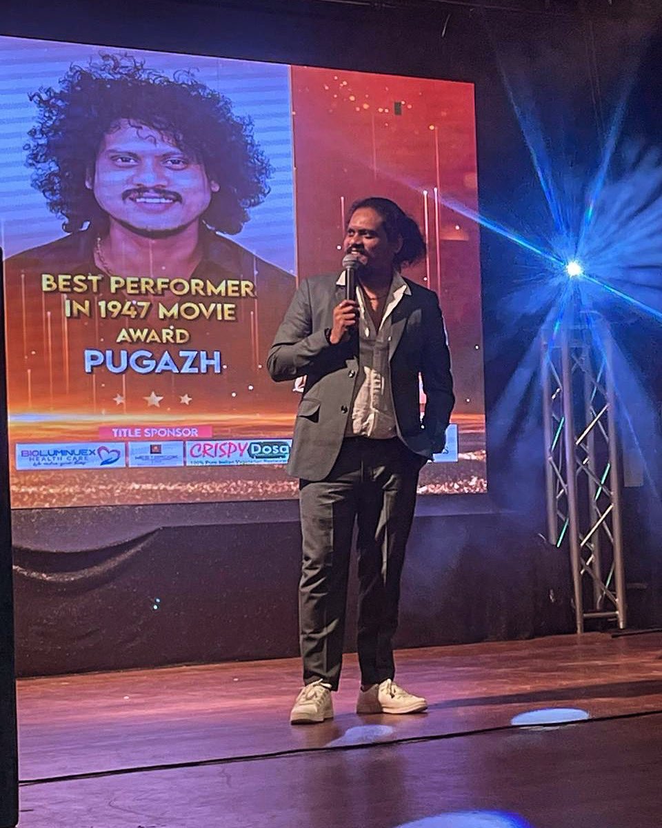 😍🎉Very very very happy to see this bro💐🌟. ✨You deserve every bit of it.. You got this award from London 🔥. It’s very special for us 😍.
❤️Hearty congratulations @VijaytvpugazhO 🎉🎉