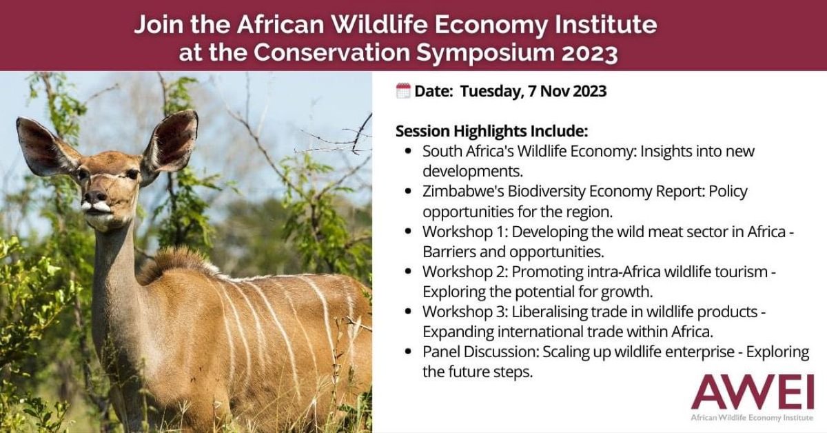 I am honoured to be a key note speaker this morning for a session by @WildlifeEconomy @ the #ConservationSymposium - colleagues register & be part of this conversation us02web.zoom.us/meeting/regist… @AWF_Official @AIEL_Infor @ZELA_Infor @FrancisVorhies @OppGenRC @MufuteOlivia @WWF