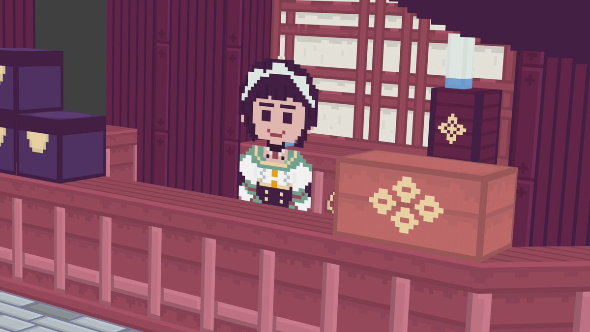 ini_rizas's tweet image. Final Inazuma Katheryne from Genshin Impact.

I think it is good 3d pixel art for my first attempt. Not the best art, but this is my best.
#pixelart #blender #sprytile #genshinimpact