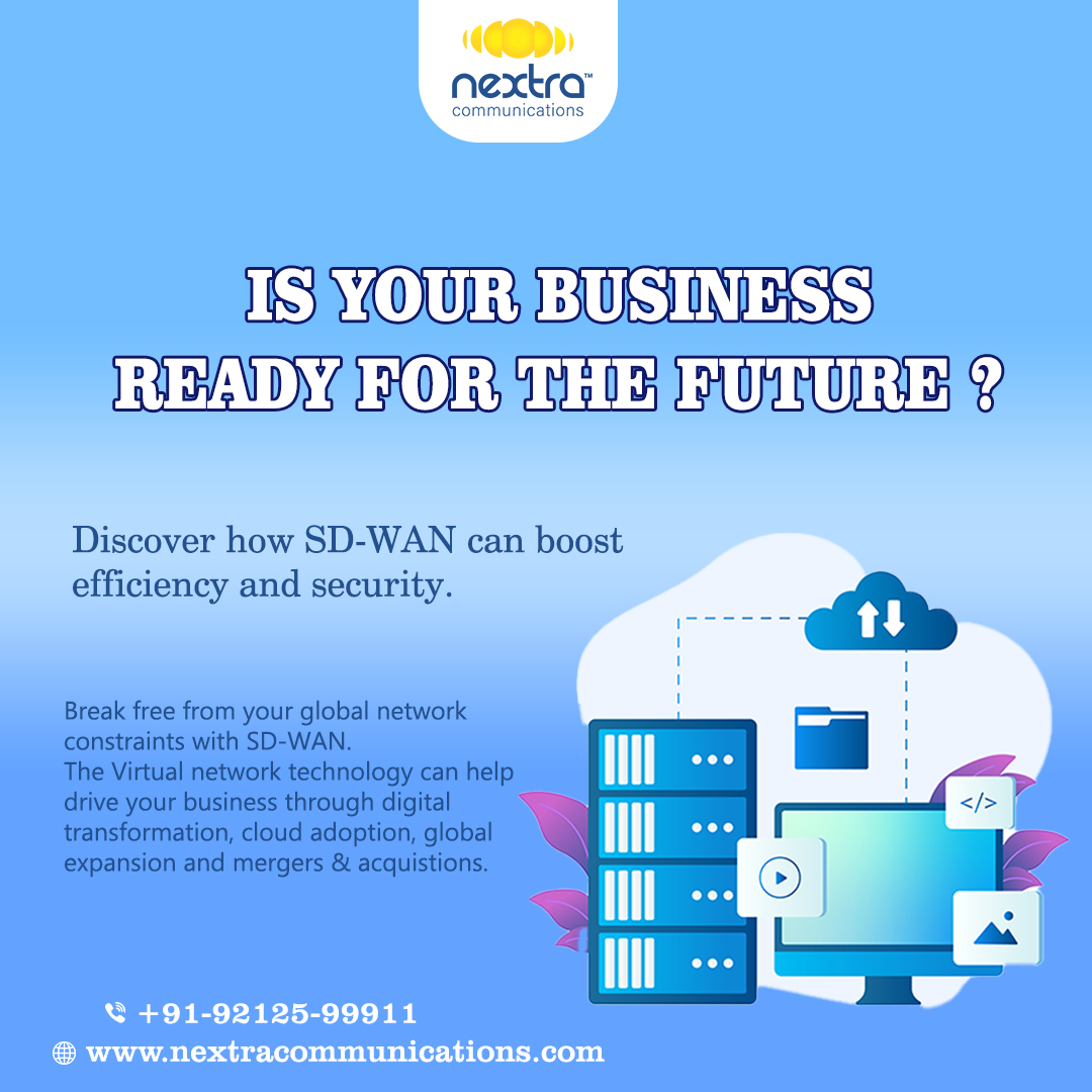 Is your business ready for the future? Discover how SD-WAN can boost efficiency and security.

#nextra #SDWAN #sdwan #business #businessman #leasedeals #leasedline #leasedline #leasedlines