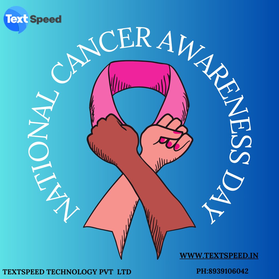 “Textspeed Technology Private Limited Wishes You National Cancer Awareness Day “

#cancerawarenes #cancerprevention #earlydetectio #fightcancer #healthylifestyle #cancerfreeindia #beatcancer #supportcancerpatients #cancerresearch 

textspeed.in
