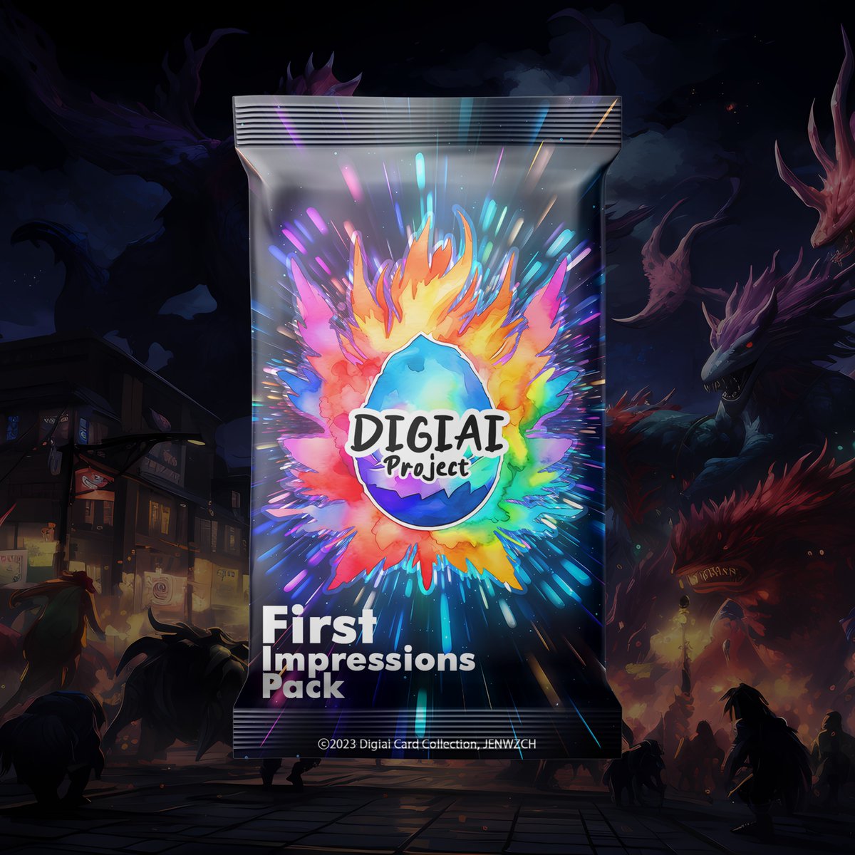 DigiaiProject's tweet image. Card Update! [First Impressions Pack] ⓒ2023 Digiai Card Collection, JENWZCH opensea.io/DIGIAI #digiai #NFT #NFTS #NFTs #NFTcollection #NFTdrops #NFTs #OpenSeaNFT #opensea #NFTcollectibles #NFTCommunity #NFT #NFTartist #OpenSeaNFT #opensea #midjourney #digimon #pokemon