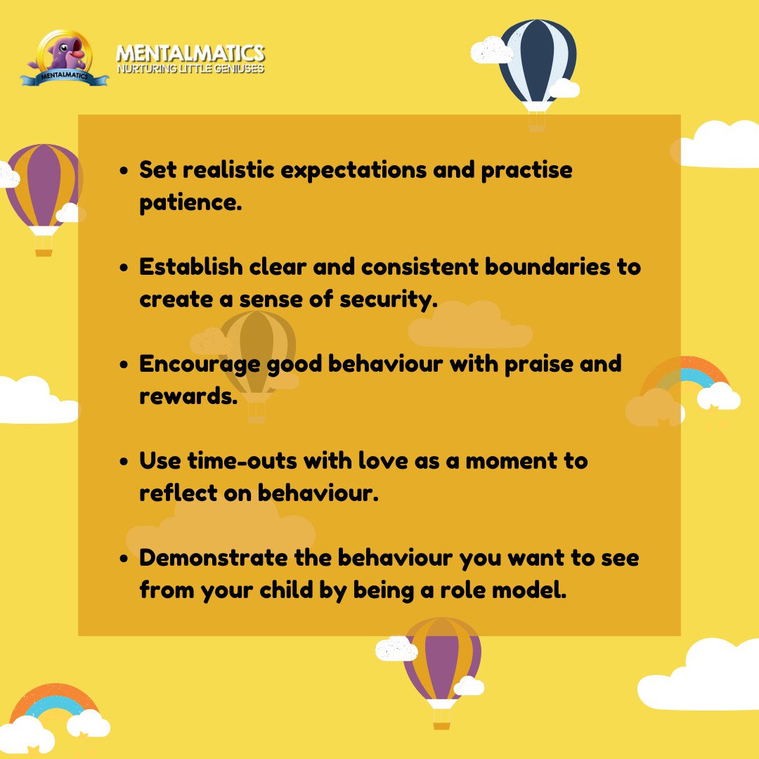 [2/2] Through patience, clear boundaries, positivity, loving time-outs and setting the right example, you can guide your little one towards becoming a thoughtful and responsible individual. 💕

#mentalmatics #ParentingTips #EffectiveDiscipline #GrowingTogether