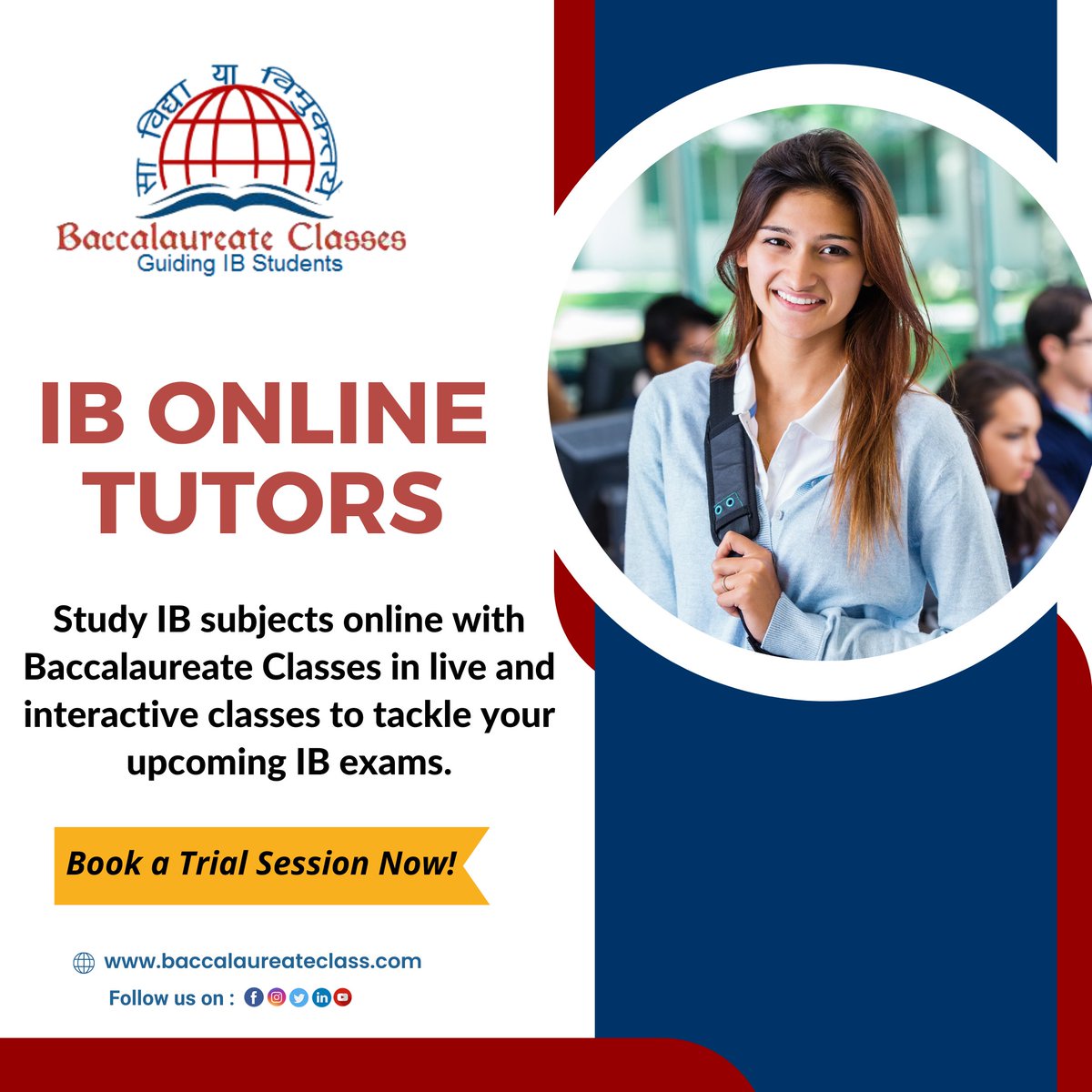 bclasses4ib's tweet image. Our highly accomplished IB tutors have substantial experience in taking online IB tuition for all grades of International Baccalaureate students.
𝗩𝗶𝘀𝗶𝘁:🌐baccalaureateclass.com
𝗖𝗮𝗹𝗹:📱+91-9019849025
#ibtutor #ibmathtutor #ibonlinetutor #tuitionclasses #onlineclasses