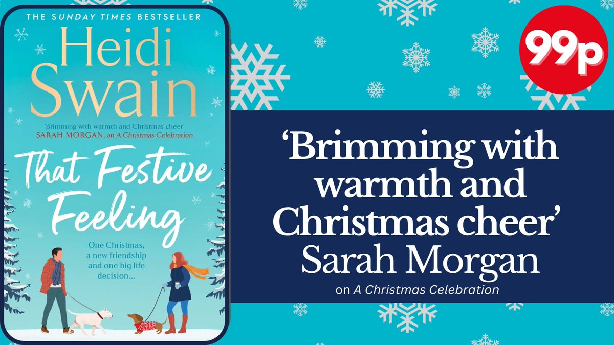 I have @RNAtweets #tuesnews my loves! #ThatFestiveFeeling can now be downloaded for just 99p! 

#NightingaleSquare #Christmas #ChristmasReads #feelgoodfiction

❄️🩵❄️🩵❄️🩵❄️

amzn.eu/d/0WGcvfi