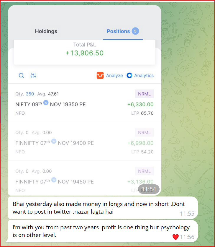 Money is secondary but mind set is very important.

#TradingPsychology