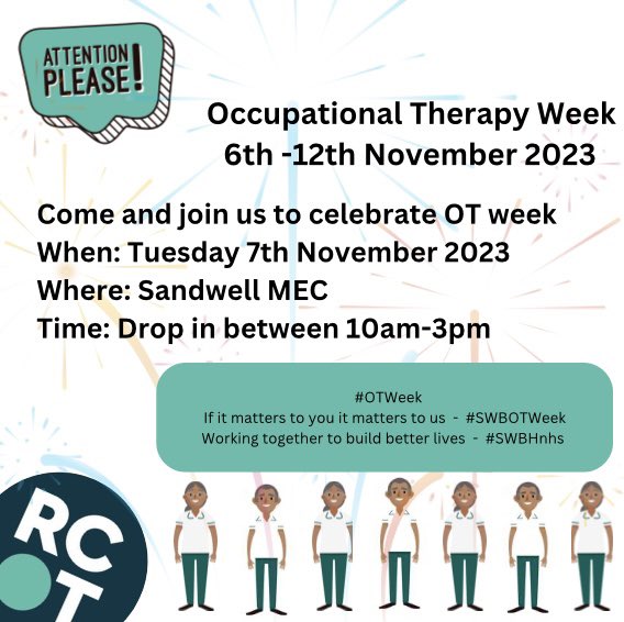 Aimee Turner (@aimeetu45191869) on Twitter photo π£ Todays the day, come along to the medical education centre <a href="/SWBHnhs/">SWB NHS Trust</a> between 10.00-15.00 to meet some of our amazing OTs and find out more about how they use meaningful occupations to promote independence, health and well-being. <a href="/hall_jannine/">Jannine Hall</a> π£ Todays the day, come along to the medical education centre <a href="/SWBHnhs/">SWB NHS Trust</a> between 10.00-15.00 to meet some of our amazing OTs and find out more about how they use meaningful occupations to promote independence, health and well-being. <a href="/hall_jannine/">Jannine Hall</a>