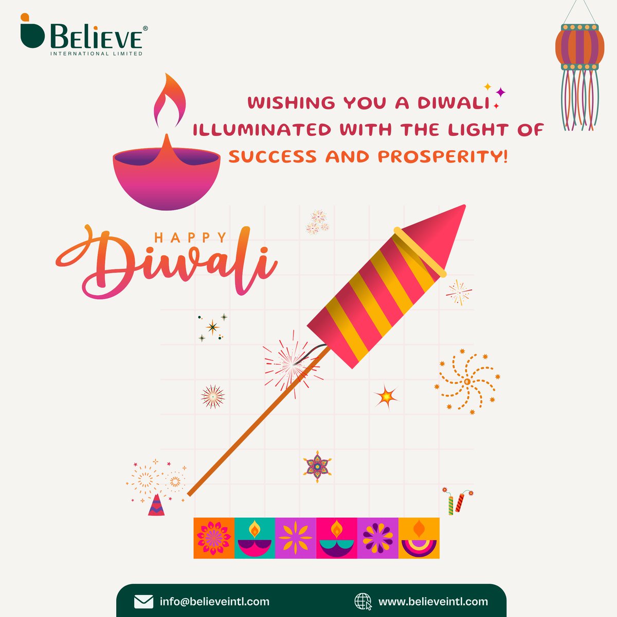 Wishing You a Bright and Healthy Diwali! 🌟🪔
At Believe International, we celebrate the festival of lights by spreading the glow of good health and happiness. 🪔💫

#believeinternational #happydiwali #believeinlight #festivalofhealth #diwaliwishes #healthandhappiness #Prosperity