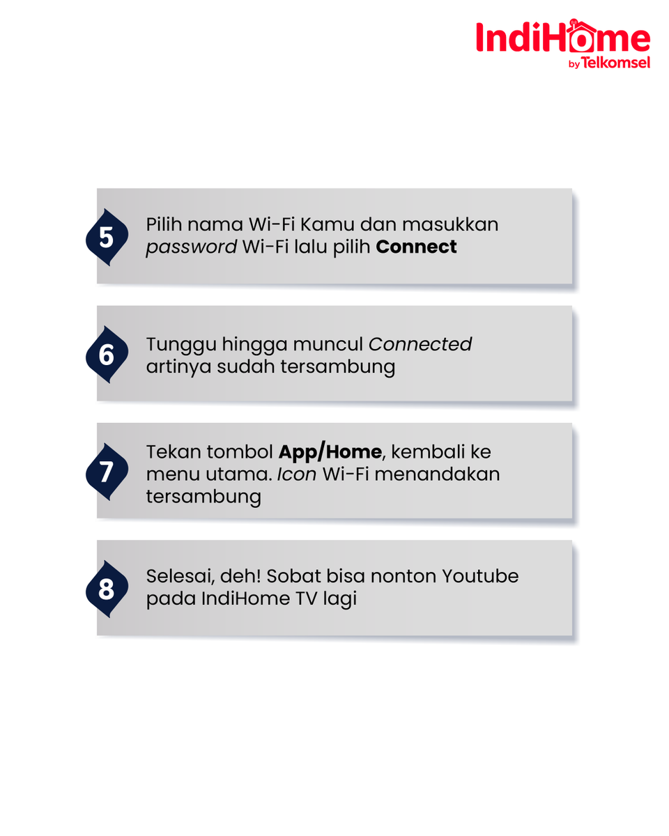 IndiHomeCare's tweet photo. Tau nggak kenapa 9 dari 10 Sobat IndiHome tetap tenang saat YouTube pada IndiHome TV tidak bisa diakses?

Alasannya adalah tau langkah mengatasinya, Sobat. Mimin spill di sini ya, Kamu cukup ikuti dan simpan langkah panduannya!

#PanduanIndiHomeCare  #TerusMelajuBersamaIndiHome https://t.co/qW58UzYqBk