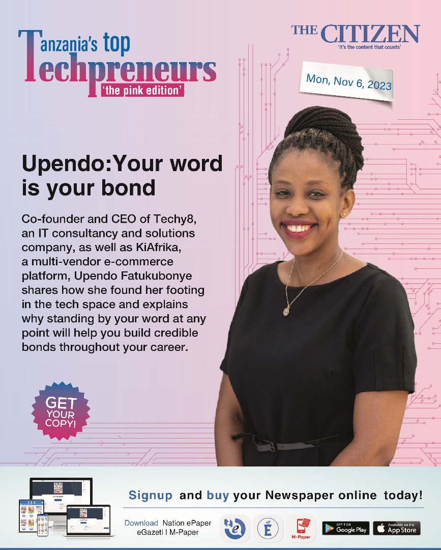 Our CEO featured in <a href="/TheCitizenTz/">The Citizen Tanzania</a>!
Click and read thecitizen.co.tz/tanzania/news/…