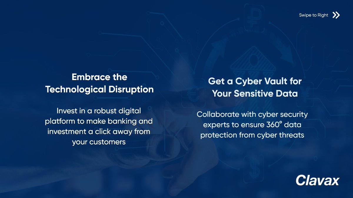 Clavax's tweet image. Get Digital, Get Ahead!

Sailing the digital space can be a little challenging at times. Tap into the vast sea of opportunities with expert #fintech tips.

Visit: clavax.com

#Finances #InvestmentSecurity #financialplanning  #FinancialTimes #financialservices