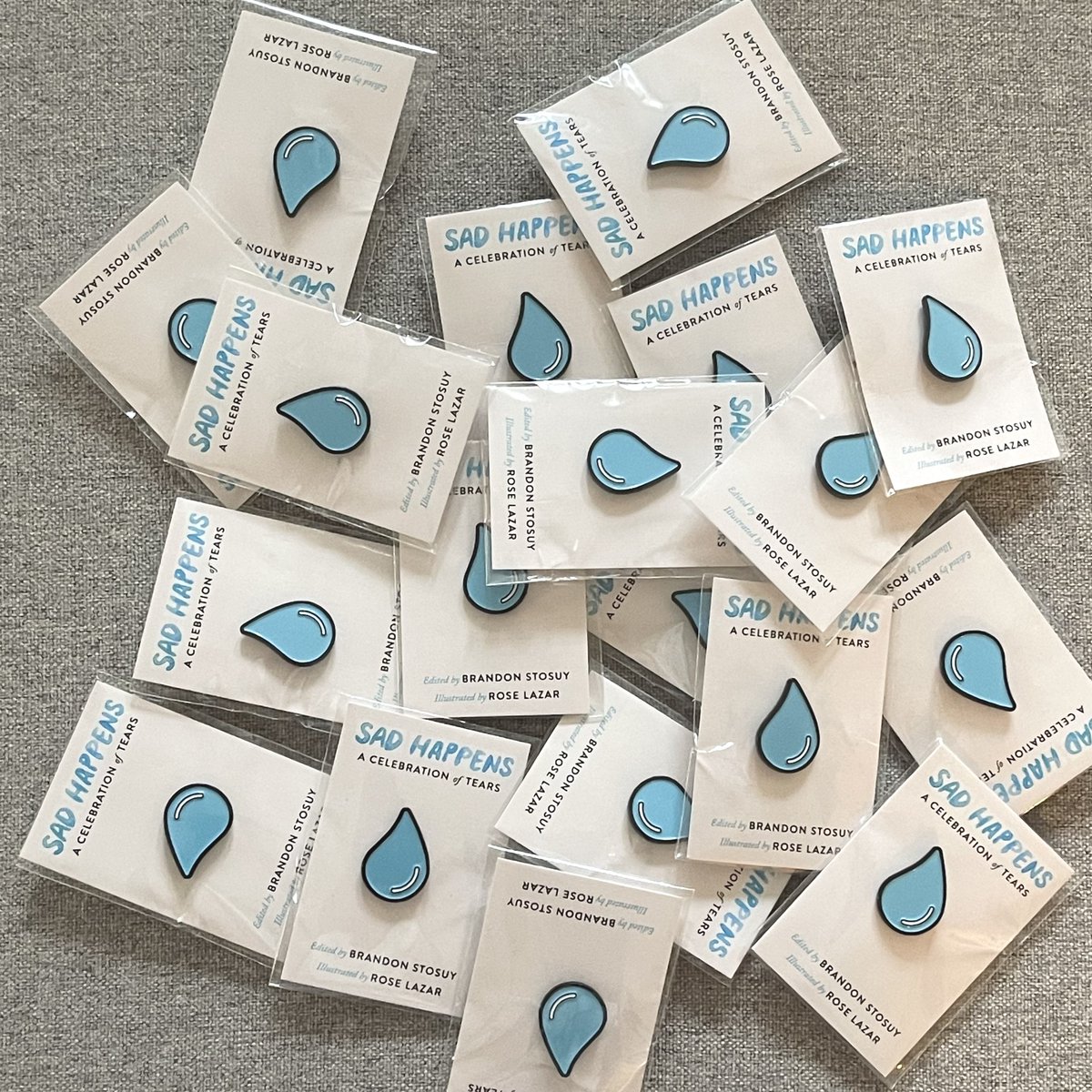 Simon & Schuster (@simonbooks) on Twitter photo We're 1 week away from the release of SAD HAPPENS by <a href="/brandonstosuy/">brandonstosuy</a>. There's still time left to pre-order a copy and enter for a chance to win a custom enamel pin and an original watercolor art piece.
U.S. only, full rules and sweepstakes information: spr.ly/6015uwBRX We're 1 week away from the release of SAD HAPPENS by <a href="/brandonstosuy/">brandonstosuy</a>. There's still time left to pre-order a copy and enter for a chance to win a custom enamel pin and an original watercolor art piece.
U.S. only, full rules and sweepstakes information: spr.ly/6015uwBRX