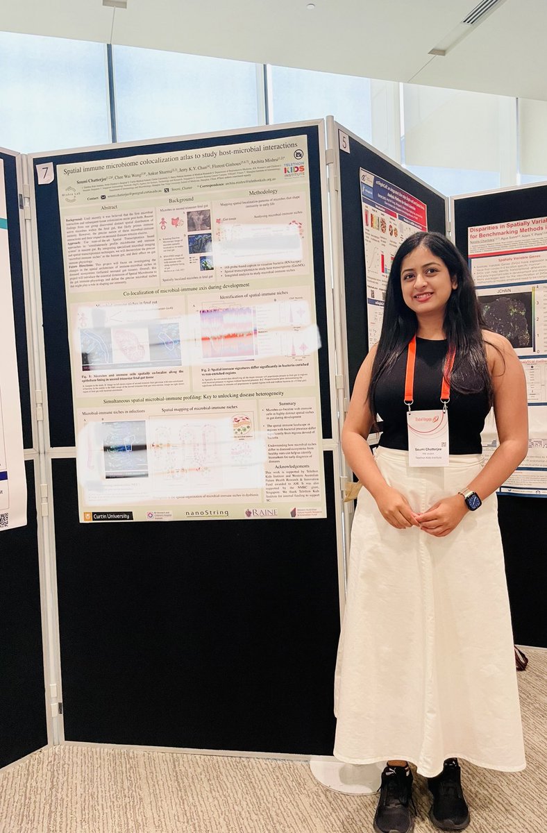 Soumi_Chatter's tweet photo. Super excited to be at the Spatial Biology Congress Asia! Come visit my poster #7 to know more about all the  fun stuff we do in the microbial-immune space!  @CheeWaiWong2  @armish1910 @SharmaaLab @telethonkids 

#spaceisthenextfrontier https://t.co/K3iCTQln9N