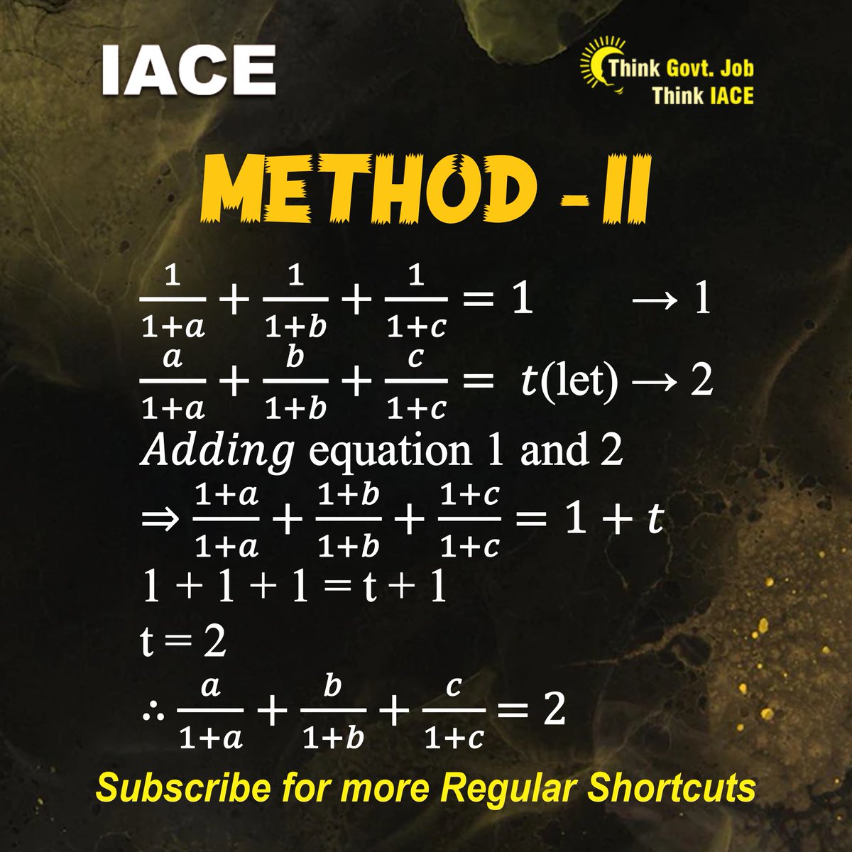 Hyd_IACE's tweet image. Challenge yourself with IACE's 'Pure Math Question of the Day'! Can you solve it within 30 seconds? Follow us for daily brain-teasers and math tricks. #MathChallenge #PureMath #QuickSolutions #IACESMath #MathPuzzles #FollowForMoreTricks #mathsproblems #quant #quantitative