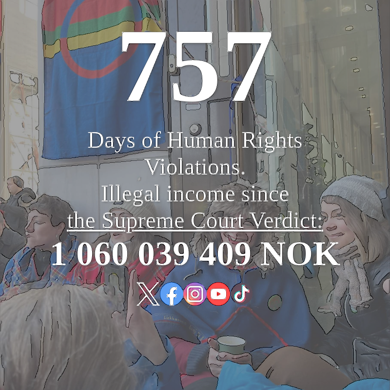 757 days and counting!
@Statkraft, true corporate responsibility entails respecting court decisions. Remove the turbines and restore Fosen. #Fosen #CorporateResponsibility #JusticeOverMoney
bit.ly/spcfosen
bit.ly/fosenticker