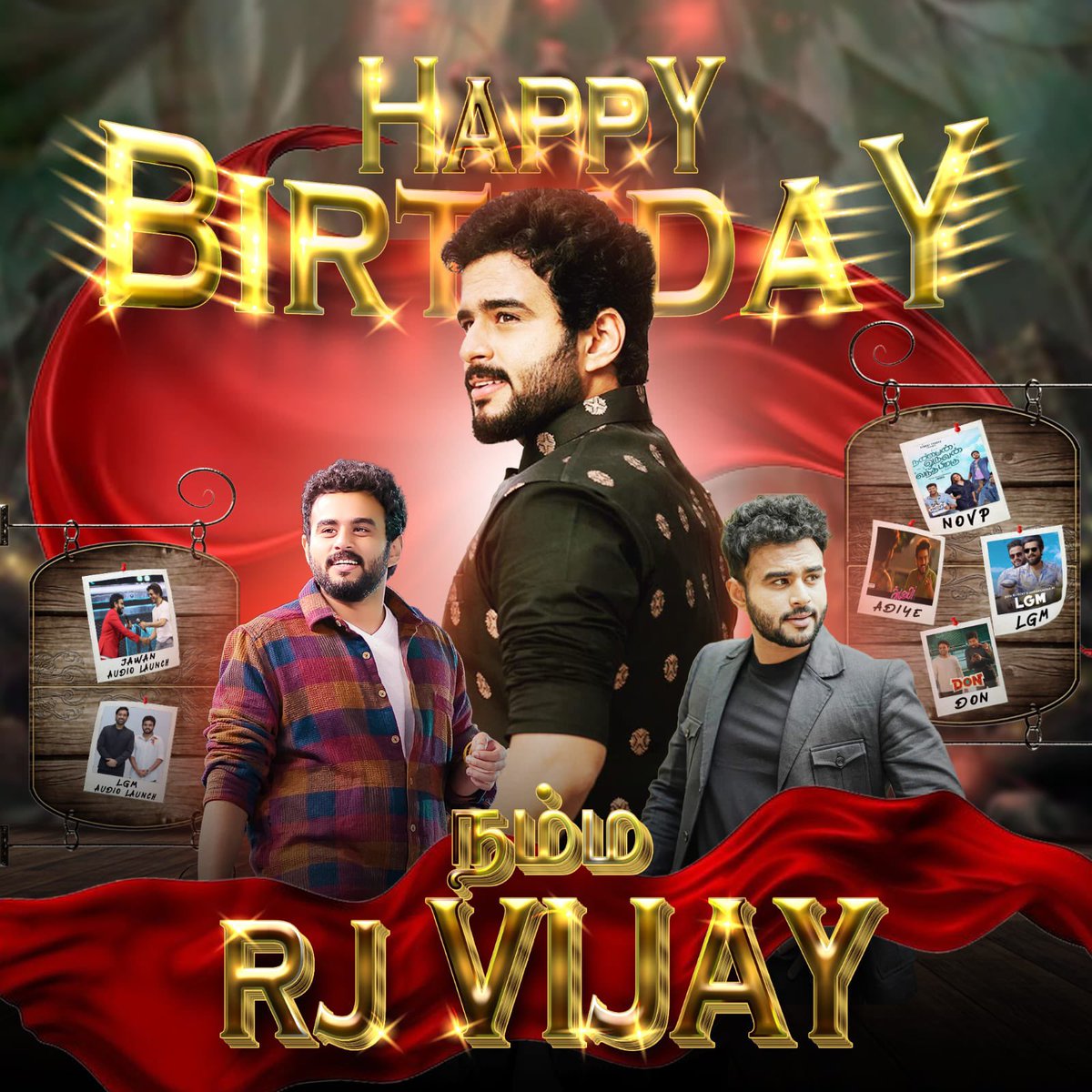 AnjanaVJ's tweet image. Namma @RJVijayOfficial ‘s Birthday CDP ! Machan pechu maariye naalaikku celebration blast dhan! 🔥♥️
#nov8 #HappyBirthday @mirchivijayFC