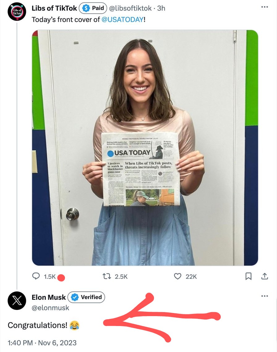 Tazerface16's tweet photo. In case anyone still has any delusions about who Elon Musk is, here he is congratulating someone for inciting violence against innocent people. https://t.co/JQTM2oNjUD