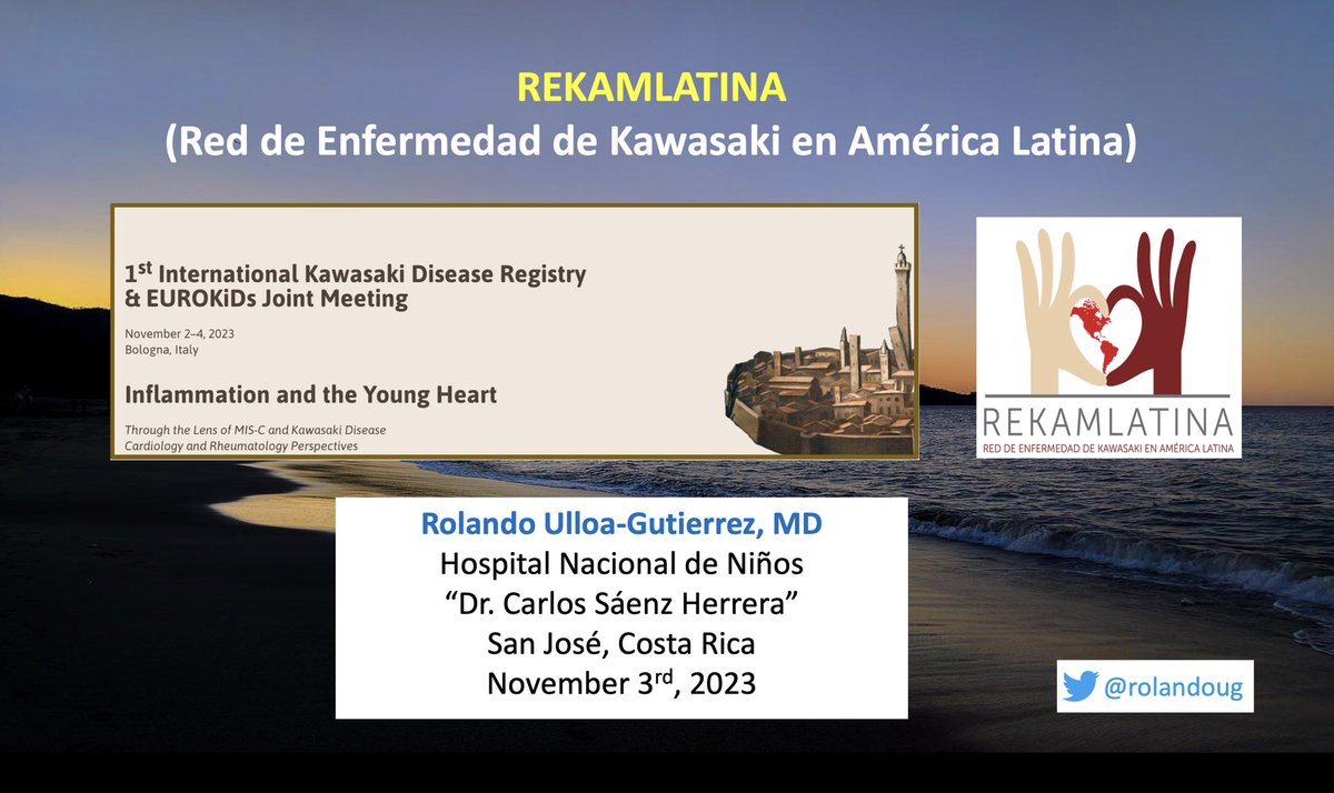 REKAMLATINA:Red Enfermedad Kawasaki América Latina (@rekamlatina) on Twitter photo En Bologna 🇮🇹, durante el 1st International #KawasakiDisease Registry & EUROKiDs Meeting, expusimos el viernes pasado los datos de #EnfermedaddeKawasaki y #MISC en Latinoamérica. Virtualmente a cargo de <a href="/rolandoug/">Rolando Ulloa-Gutierrez</a> 🇨🇷, coordinador de #REKAMLATINA. 👉🏾
ikdm.info En Bologna 🇮🇹, durante el 1st International #KawasakiDisease Registry & EUROKiDs Meeting, expusimos el viernes pasado los datos de #EnfermedaddeKawasaki y #MISC en Latinoamérica. Virtualmente a cargo de <a href="/rolandoug/">Rolando Ulloa-Gutierrez</a> 🇨🇷, coordinador de #REKAMLATINA. 👉🏾
ikdm.info