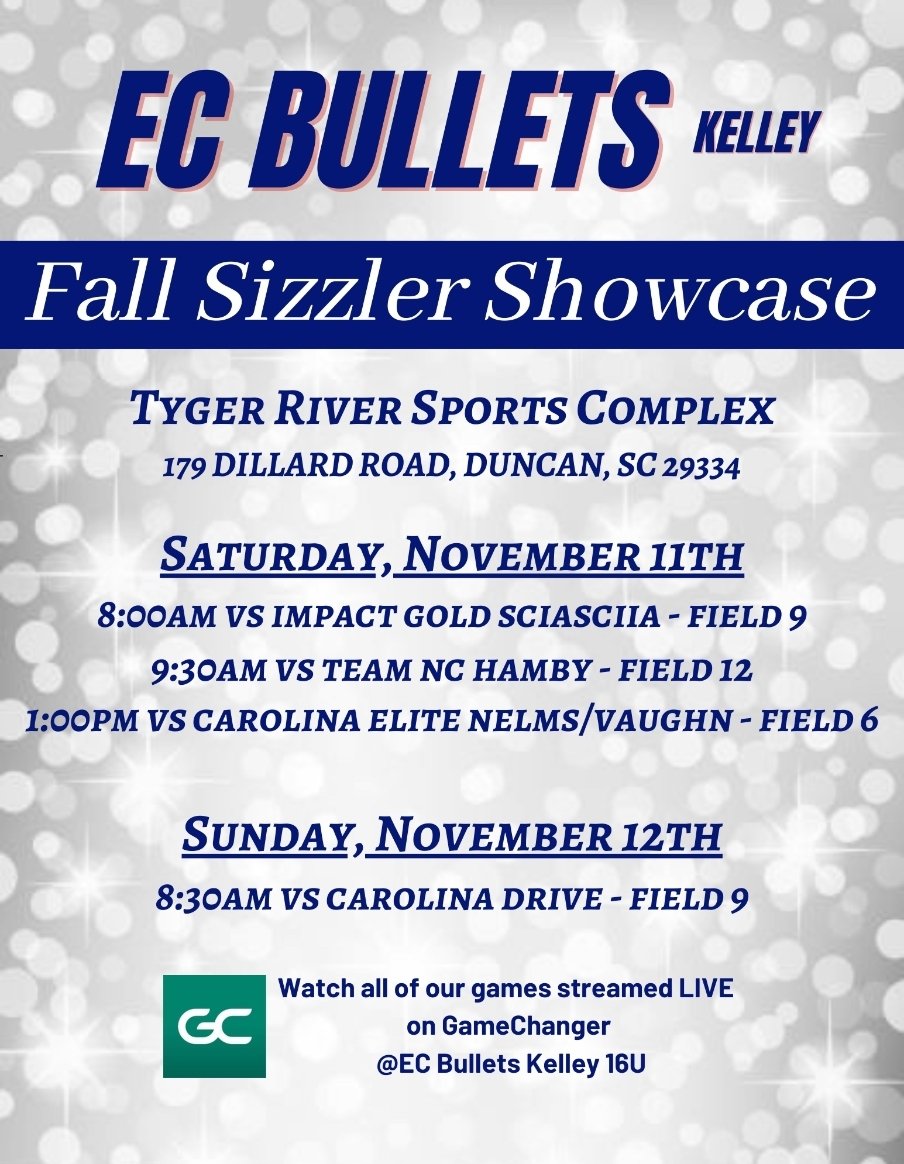 Here is our schedule for this weekend!