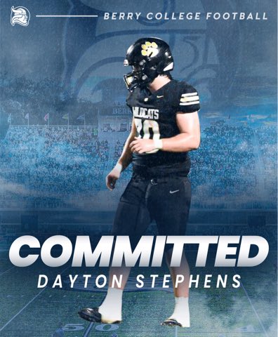 Dayton Stephens (@daytonstephens5) on Twitter photo Glad to announce my commitment to <a href="/BerryFootball/">Berry Football</a> thank you to all that have supported me and a special thanks to my father and thank you to the coaches that have made this possible <a href="/Coach_Neighbors/">𝘾𝙤𝙖𝙘𝙝 𝙈𝙖𝙩𝙩 𝙉𝙚𝙞𝙜𝙝𝙗𝙤𝙧𝙨</a> <a href="/FRA__Football/">Flint River Academy Football</a> <a href="/CoachJohnSikora/">John Sikora</a> <a href="/BCCoachK/">Tony Kunczewski</a> Glad to announce my commitment to <a href="/BerryFootball/">Berry Football</a> thank you to all that have supported me and a special thanks to my father and thank you to the coaches that have made this possible <a href="/Coach_Neighbors/">𝘾𝙤𝙖𝙘𝙝 𝙈𝙖𝙩𝙩 𝙉𝙚𝙞𝙜𝙝𝙗𝙤𝙧𝙨</a> <a href="/FRA__Football/">Flint River Academy Football</a> <a href="/CoachJohnSikora/">John Sikora</a> <a href="/BCCoachK/">Tony Kunczewski</a>