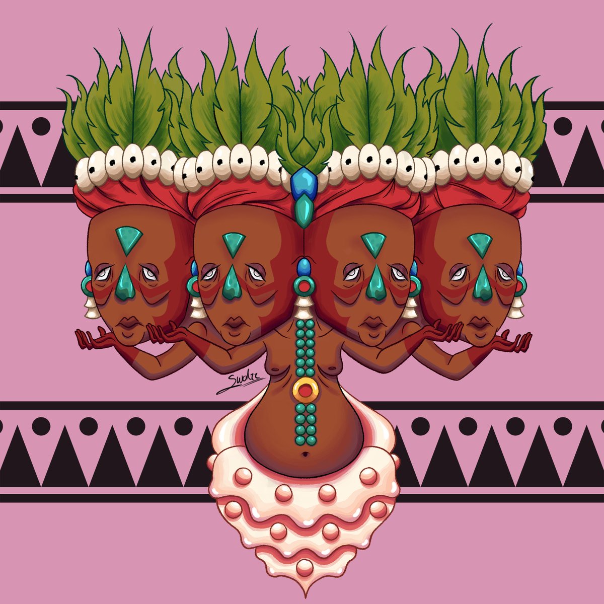 Wol006's tweet photo. Ixchel🌜, Chaac🌧️, Pawahtún🌌. La luna o la señora del arco iris, el señor que encarna la lluvia y las tormentas, y la encarnación de aquel que puede ser cuatro a la vez, los rumbos del universo, norte, sur, este y oeste, dentro de la cosmovisión maya.
#ixchel #chaac #pawahtún https://t.co/XM21O2jxPA