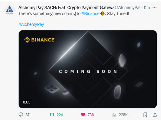 AsatBest's tweet photo. The key to onboarding the next billion.  💹

November 8th. 📅

Alchemy Pay X Binance  🌐

@AlchemyPay @binance @cz_binance @AlchemyPayNews_  $ach #news #crypto #payment https://t.co/tJz9RjEVtw