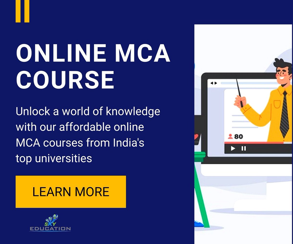 skyeduc's tweet image. Ready to elevate your career in IT? 
Explore our Online MCA courses from India&apos;s top universities and supercharge your future! 
Affordable fees, premium education. 
skyeducation.co.in

#OnlineMCA #MastersInComputerApplications #AffordableEducation #TopUniversities #ITCareer