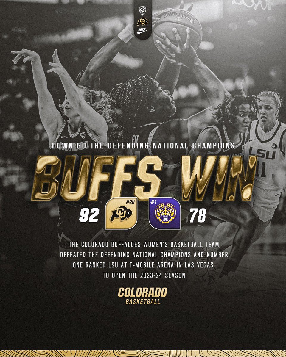 BUFFS TAKE DOWN NO. 1 🦬 Frida Formann led the charge with 27 points for @CUBuffsWBB 😮‍💨 #GoBuffs