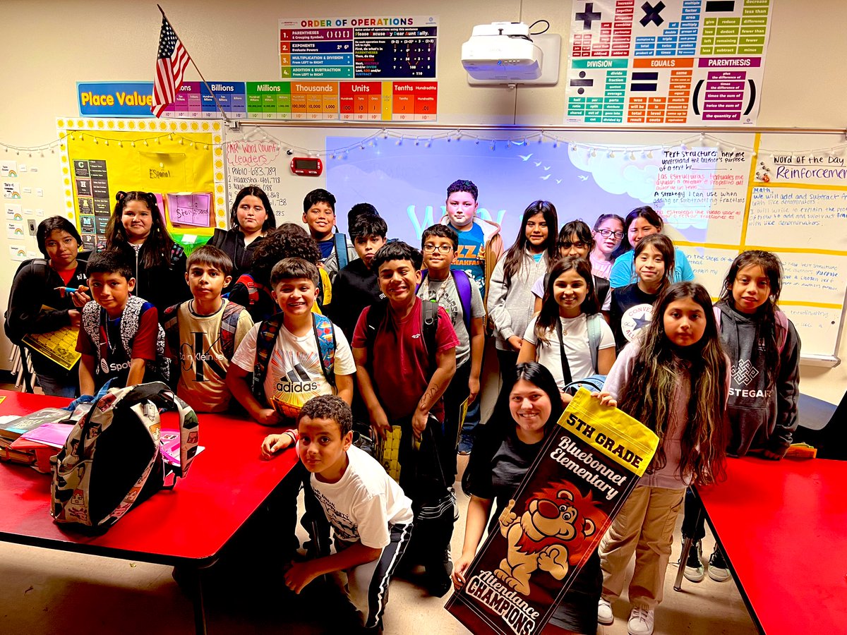 Kati Harber (@teachharber) on Twitter photo Congrat to Ms Knapick’s 5th grade class. They are the attendance winner for the grade level. <a href="/BluebonnetLions/">Bluebonnet Elementary School</a> #BBEattendaance Congrat to Ms Knapick’s 5th grade class. They are the attendance winner for the grade level. <a href="/BluebonnetLions/">Bluebonnet Elementary School</a> #BBEattendaance