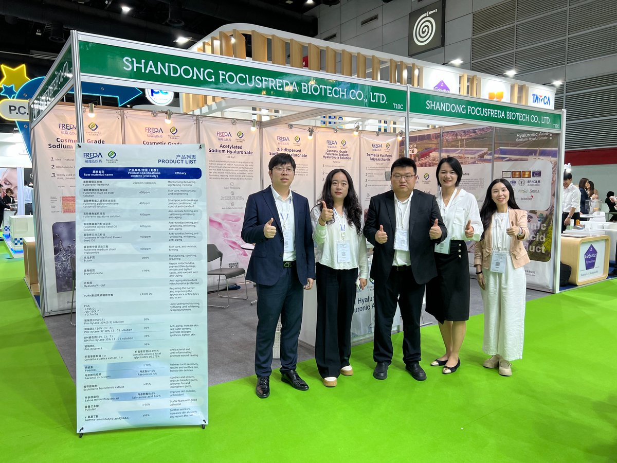 Focusfreda's tweet image. 🎉 Colleagues on the &quot;frontline&quot; are ready, welcome to explore more of the latest developments in【hyaluronic acid】ingredients at the 【T10】 booth! Talk to us more! We wish In-cosmetics Group success! 🎈

#incos #IncosmeticsAsia  #incosaisa #focusfreda #cosmetics @incosmetics