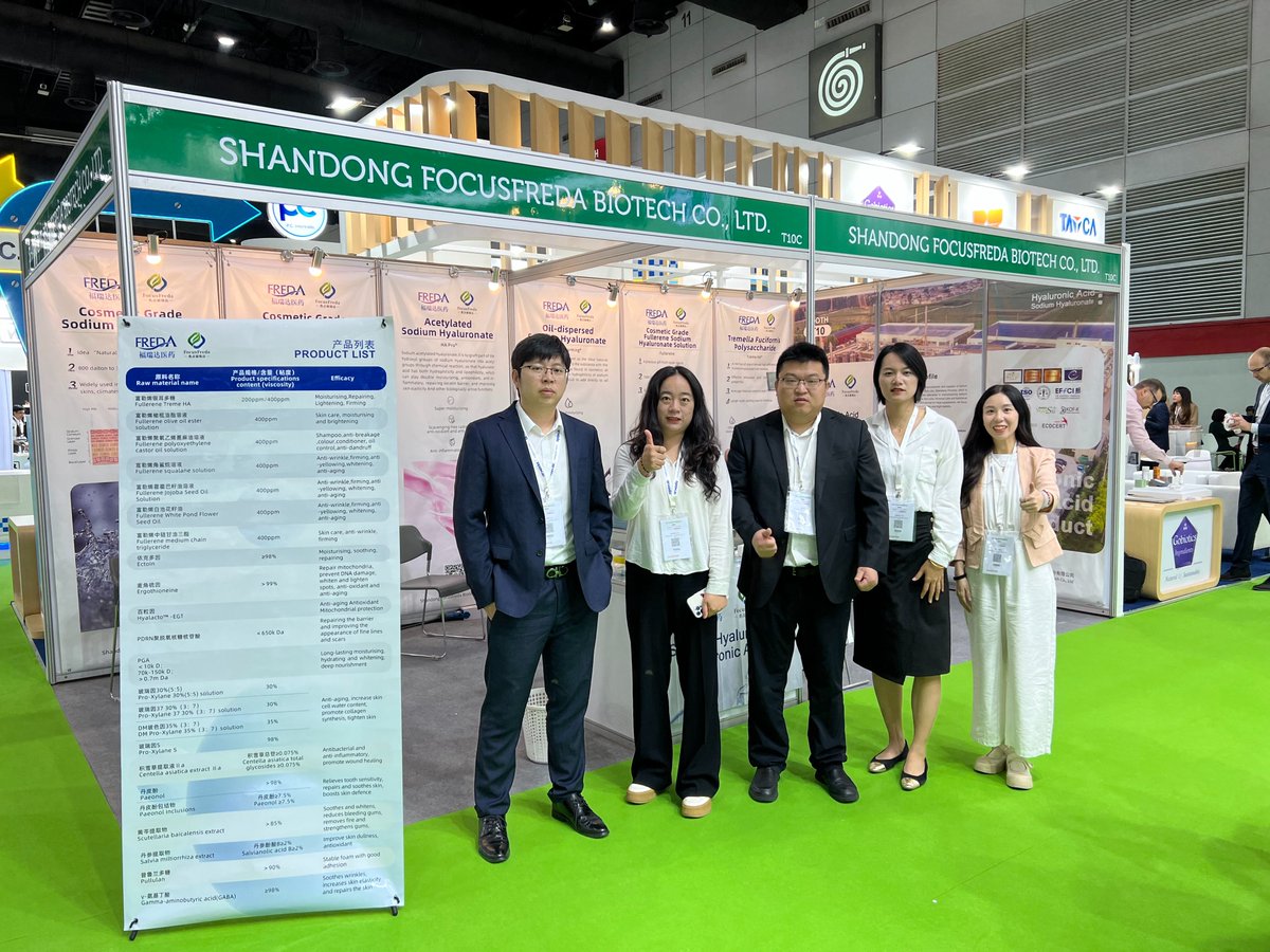 Focusfreda's tweet image. 🎉 Colleagues on the &quot;frontline&quot; are ready, welcome to explore more of the latest developments in【hyaluronic acid】ingredients at the 【T10】 booth! Talk to us more! We wish In-cosmetics Group success! 🎈

#incos #IncosmeticsAsia  #incosaisa #focusfreda #cosmetics @incosmetics
