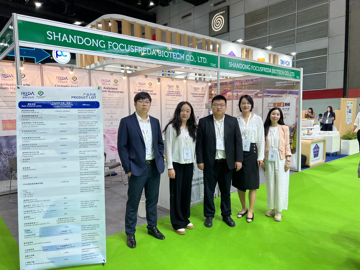 Focusfreda's tweet image. 🎉 Colleagues on the &quot;frontline&quot; are ready, welcome to explore more of the latest developments in【hyaluronic acid】ingredients at the 【T10】 booth! Talk to us more! We wish In-cosmetics Group success! 🎈

#incos #IncosmeticsAsia  #incosaisa #focusfreda #cosmetics @incosmetics