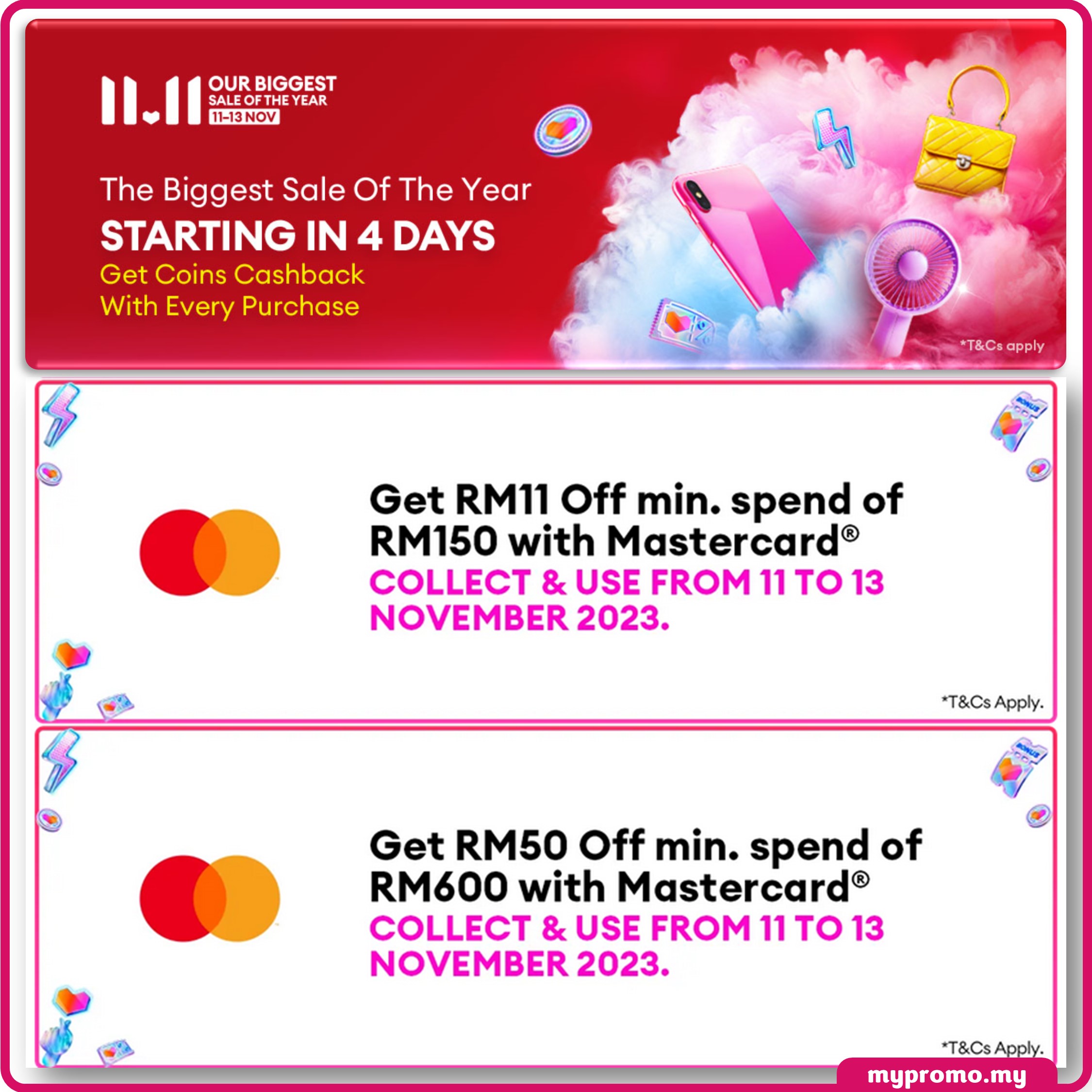 Lazada 11.11 MasterCard Voucher