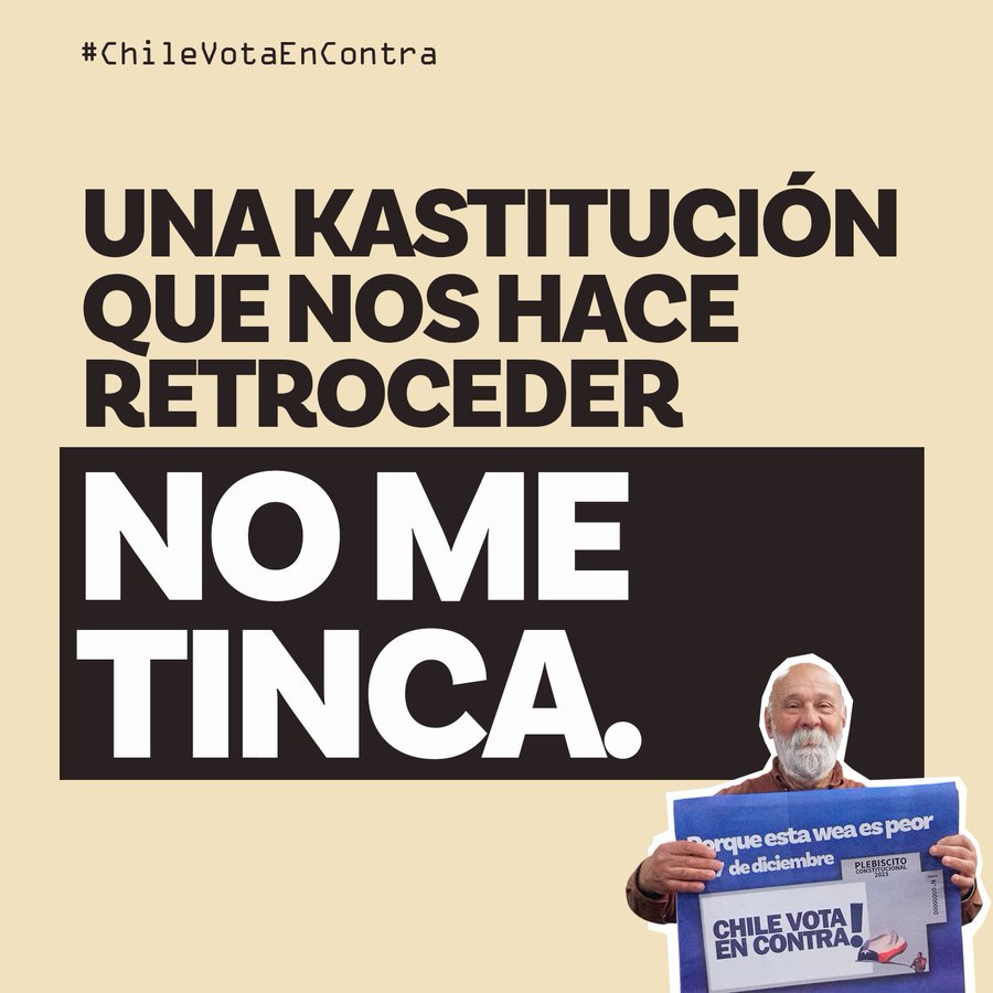Soberanistass's tweet photo. #EstaWeaEsPeor donde se la mire, por eso #ChileVotaEnContra https://t.co/mM2StAlVXu