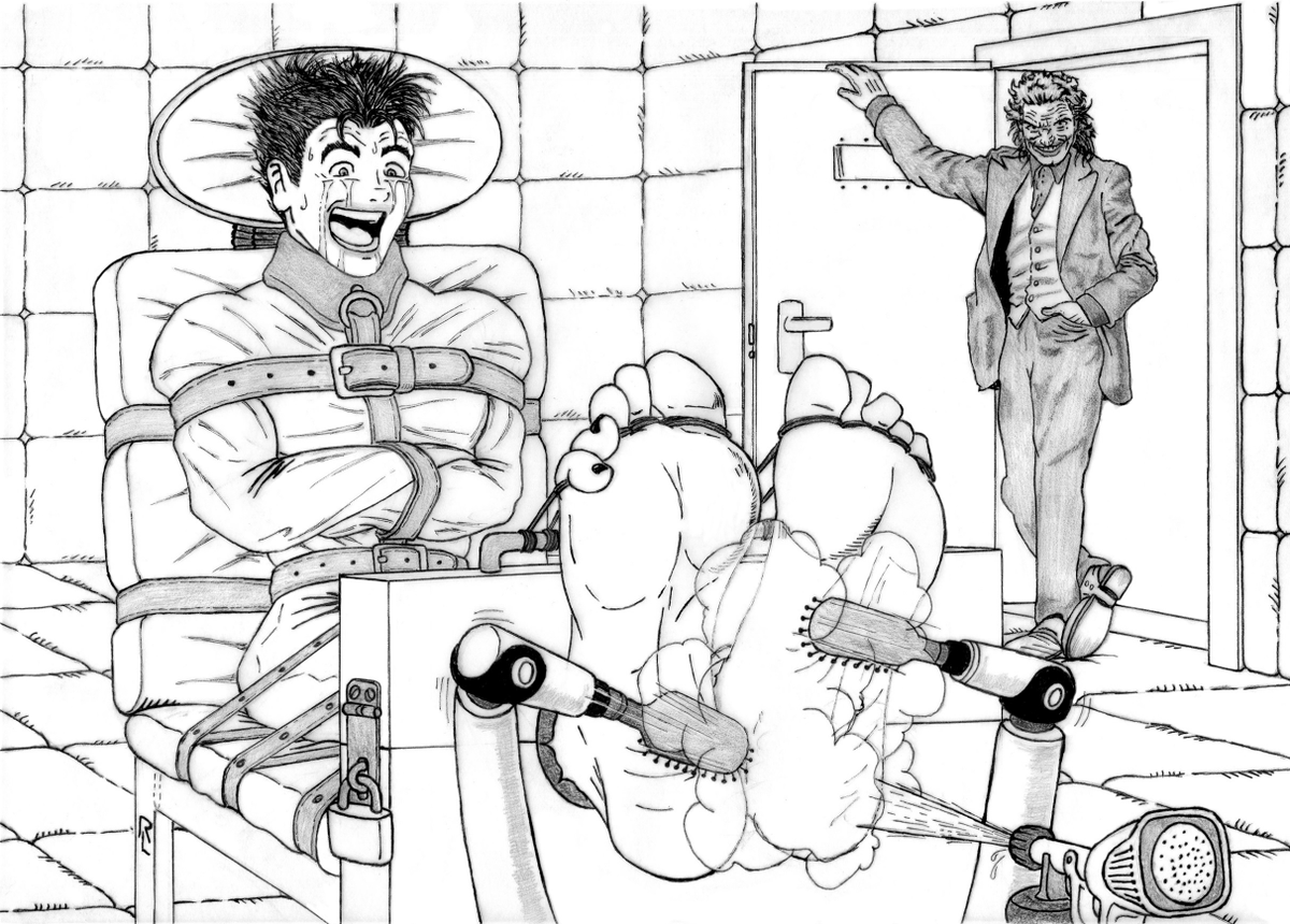 knismozone's tweet photo. This was the first commission I ever paid for. Tim Drake going mad at the hands of the Joker!
Art by
Artist: https://t.co/ySiBDb0ppc
I'd recommend giving his work a look :)
#tickling #guytickling #guyfeet #tickletorture #timdrake #batman https://t.co/OsC4ncGUzv