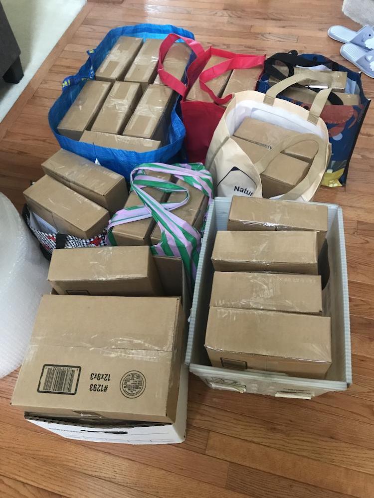 cldvnantho's tweet photo. packing day!! (not even all of the packages that've been dropped off at the post office, haha!) we've gone through most of our orders, with the rest going out tomorrow/this week. thanks so much for your support!! 💛 https://t.co/1qUG1SBh81