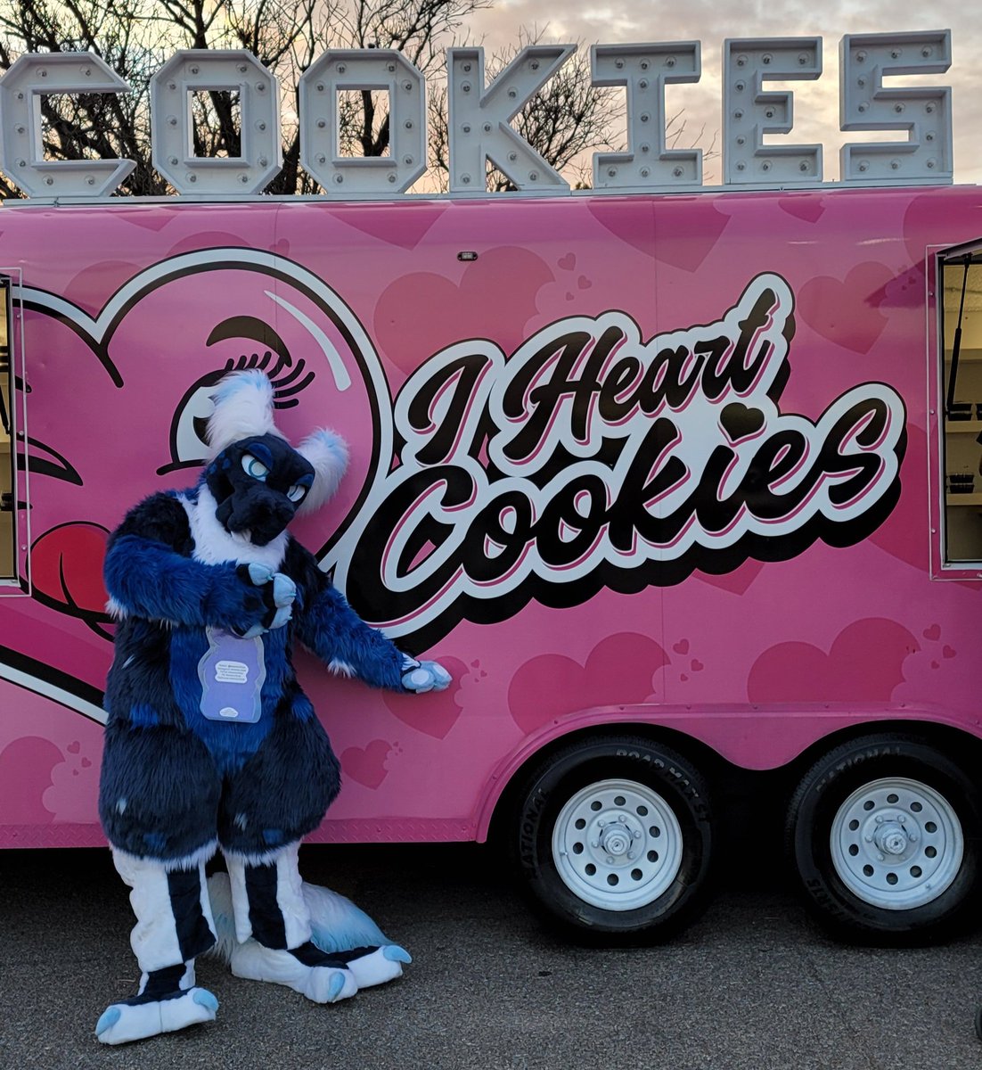 mewtwostyle's tweet photo. Boreas went to the I Heart Cookies Co. setup with dinosaurs - met a friend named Lucky, tried a delicious cookie, and had a fantastic time!
π§΅πͺ‘: @2stupidfurs
#furry #fursuit #fursuiter #furryfandom #macaroniraptor #macrap #cookies #dinosaur #raptor #trex #animatronic https://t.co/G6Qa2n89lA