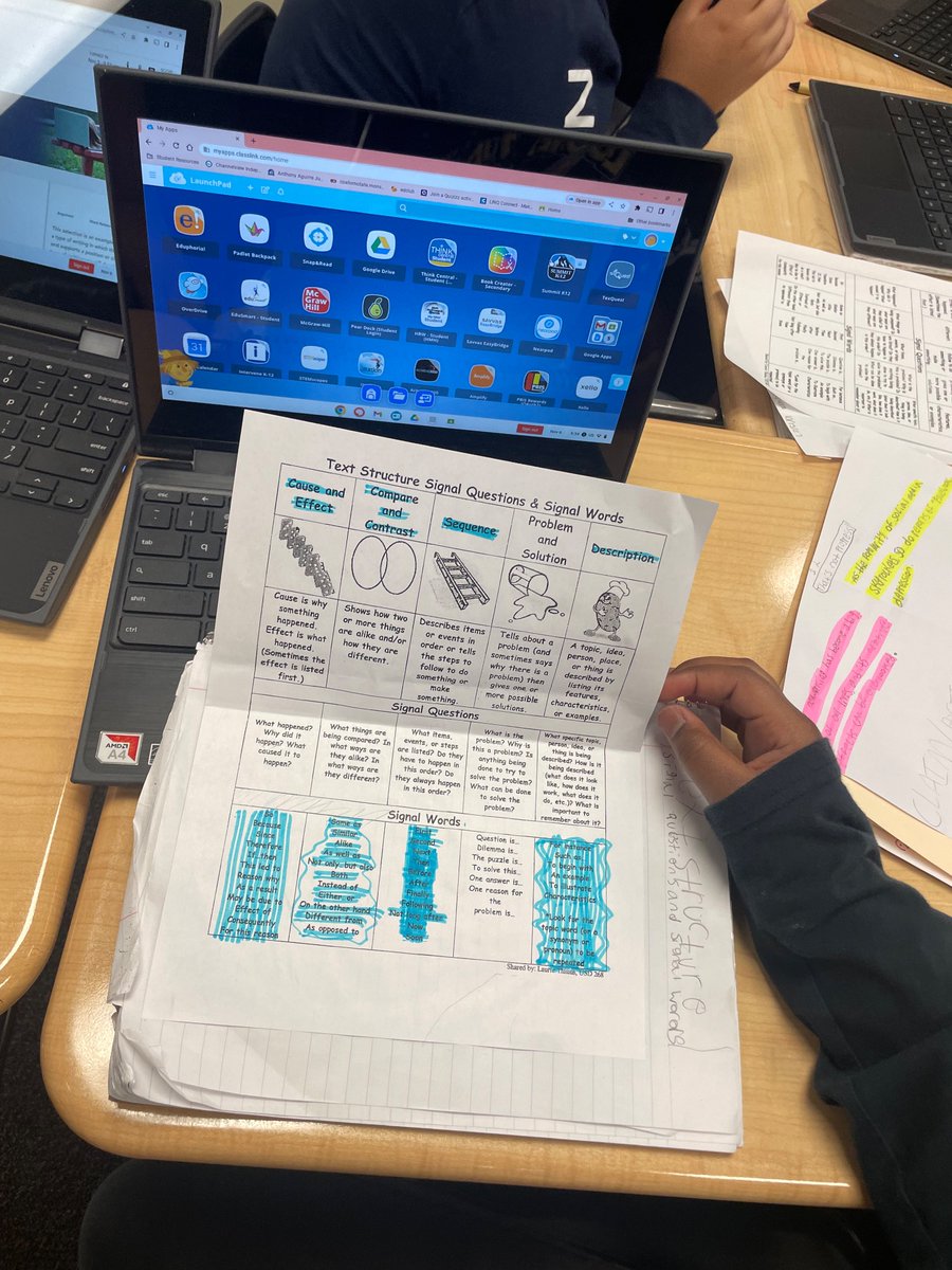 Incorporating  visual aids and vocabulary techniques that reinforce content and language objectives in our ELA classrooms is commendable. Keep up the excellent work! @AguirreJrHigh @CISD_ML @FrankCahuasqui @amyeckMLCisd