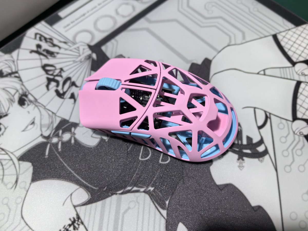 Amazon.co.jp: WL MOUSE BEAST X Gaming Mouse (Pink&Blue