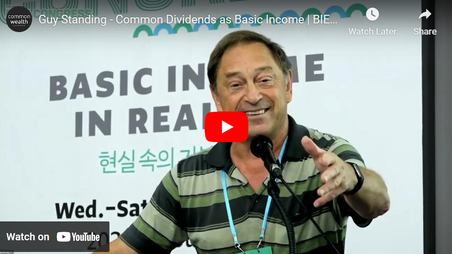 ubi_works's tweet photo. At the 2023 Basic Income Earth Network Congress in Seoul, Professor Guy Standing delivered a truly visionary keynote — Building a Commons Capital Fund: Common Dividends as Basic Income.

"If one wanted to preserve the commons, revive the commons, and if one wanted to deal with the problems of rentier capitalism and uncertainty? I believe... that we need to produce a system of common capital funds.

The common capital funds should be built on the principles that those who are taking from the commons, who are making profits from our commons, should compensate the commoners. And those who are polluting the commons, diminishing our commons, should be compensating those who are suffering as a consequence...

Common dividends and this commons capital fund would be important parts of the fiscal route to enabling us to live a better type of life, working and commoning and indulging in real leisure. That's a vision for all of us, I think."

Watch his keynote at BIEN 2023: https://t.co/gQAuul5TUP