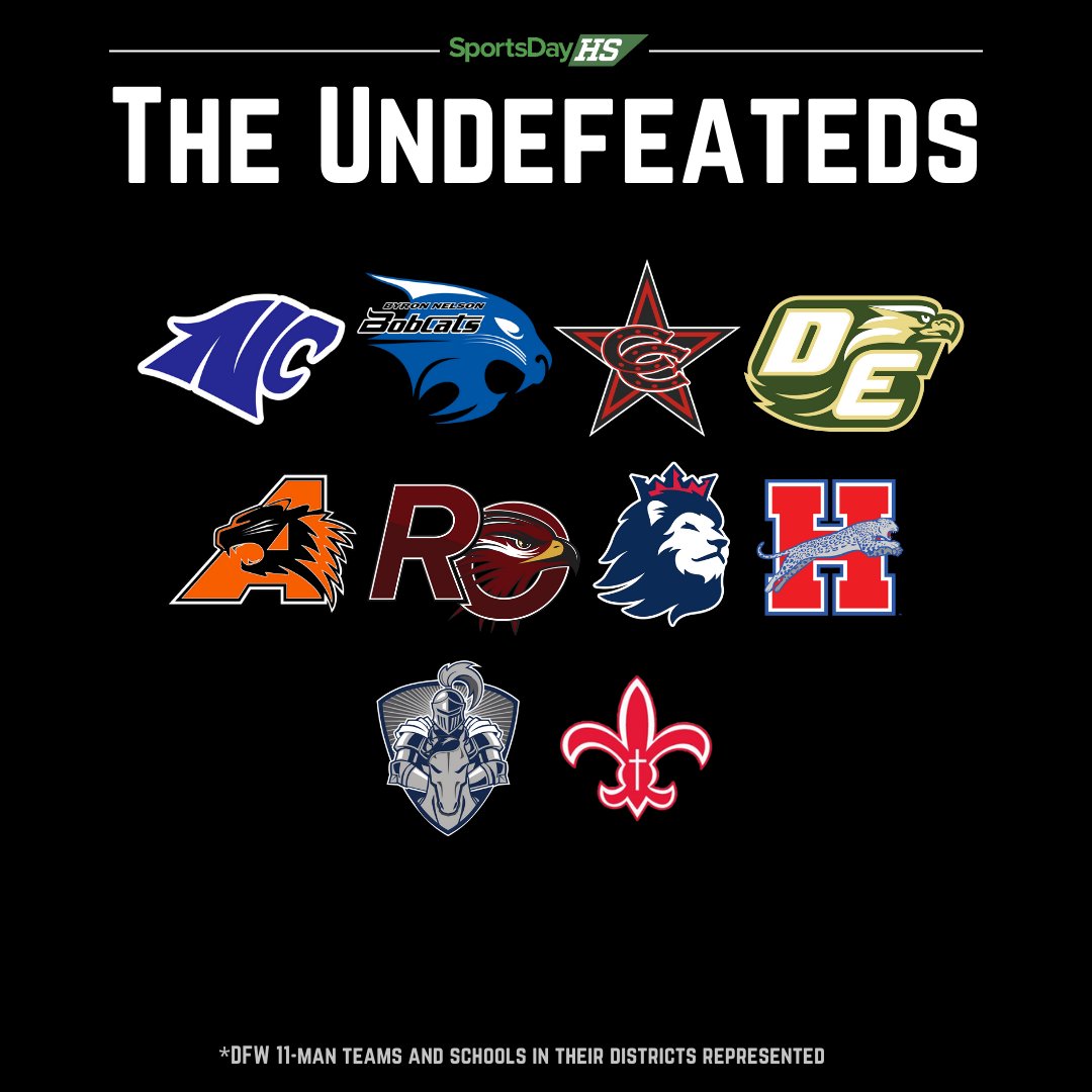 These teams ended the regular season without losing a game 👀 #txhsfb