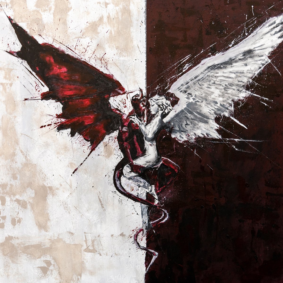 ArtMit_'s tweet photo. Love And Hate: Original #art #Painting on Canvas, signed by the artist, for sale
https://t.co/xn39dBQicl https://t.co/DHQFA6UJD7