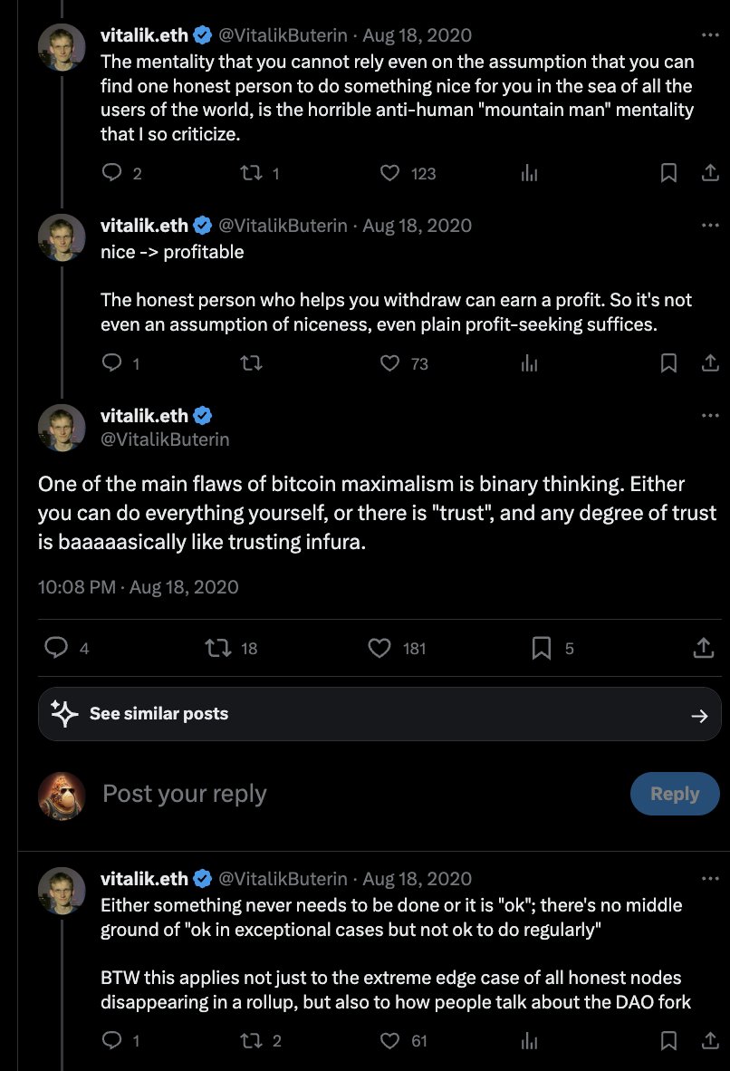 mert's tweet image. &amp;gt; The way a high TPS chain achieves high TPS isn't some fundamental breakthrough in technology. It does so by increasing the requirements of running a validating node.

oh yeah? and you know this with your deep engineering knowledge of Solana, Sui, and Sei? 

or are you perhaps…