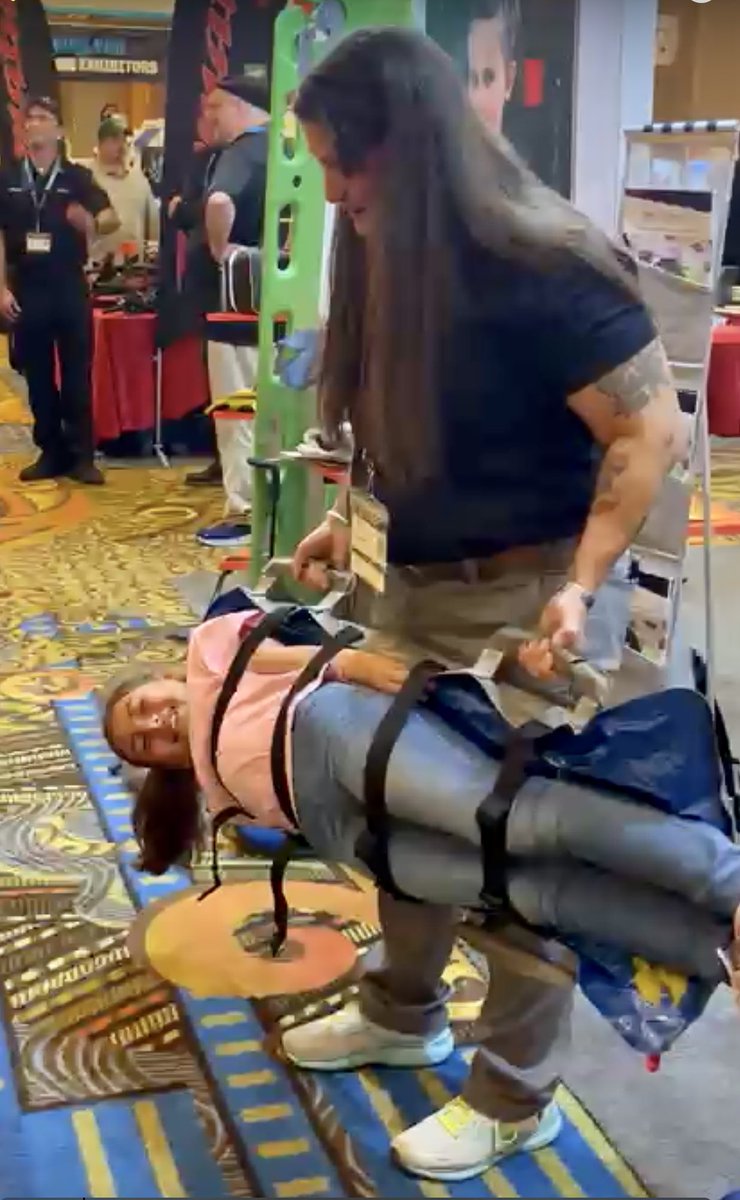 Lecture #1 and fun in the exhibit hall at EMS/FIRE Pro last week. 📚🚑🚒