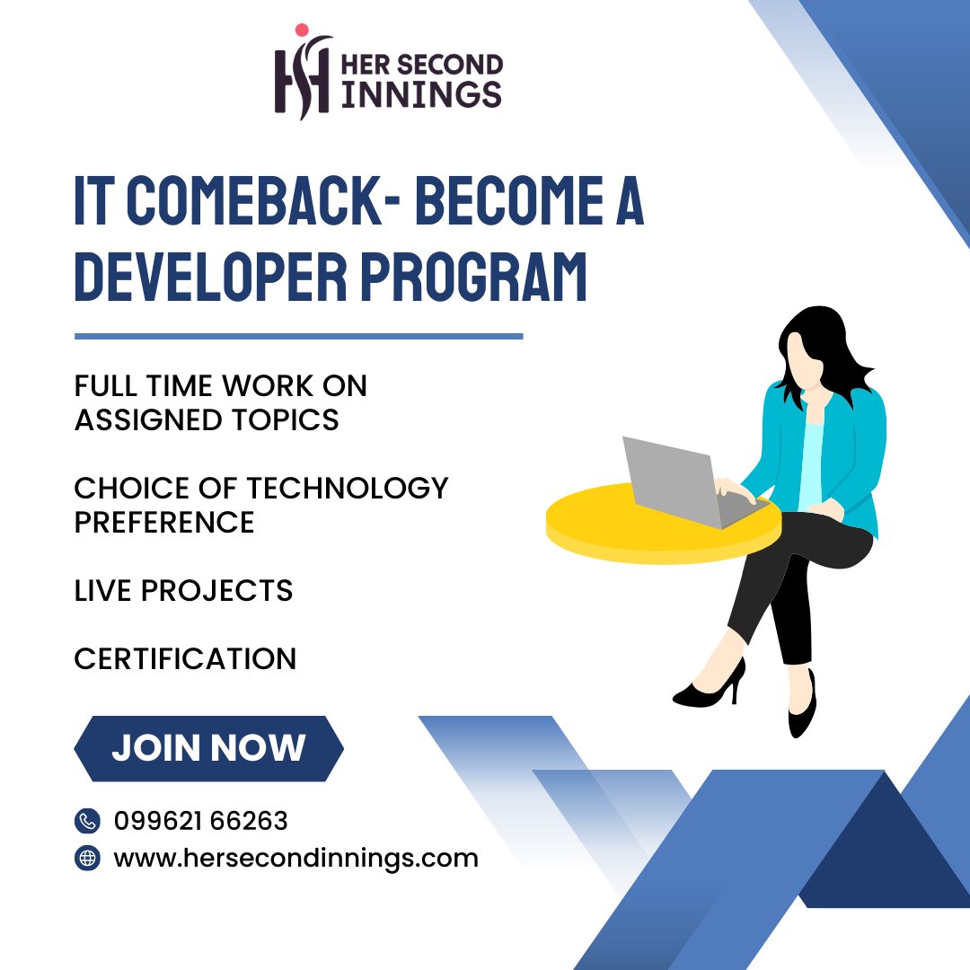 her2nd_innings's tweet image. Unlock the world of endless possibilities through code! 🌐
Join our upcoming IT developer program and master the art of coding.
Don&apos;t miss out on the new batch! 🔥
Enroll Now:bit.ly/3ovywrj
#CodingExperts #ITDevelopment #JoinUs #hersecodninnings #women