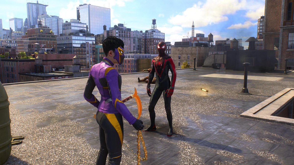 ObjectiveRevie1's tweet image. 20 hours of #SpiderMan2PS5... #Mysterio missions are done, more #SpiderBot finding, chest materials, new suits unlock, helping the company of #Peter and #Harry and the community with #Miles. That mission with #Hailey was nice #BeGreaterTogether #InsomGamesCommunity