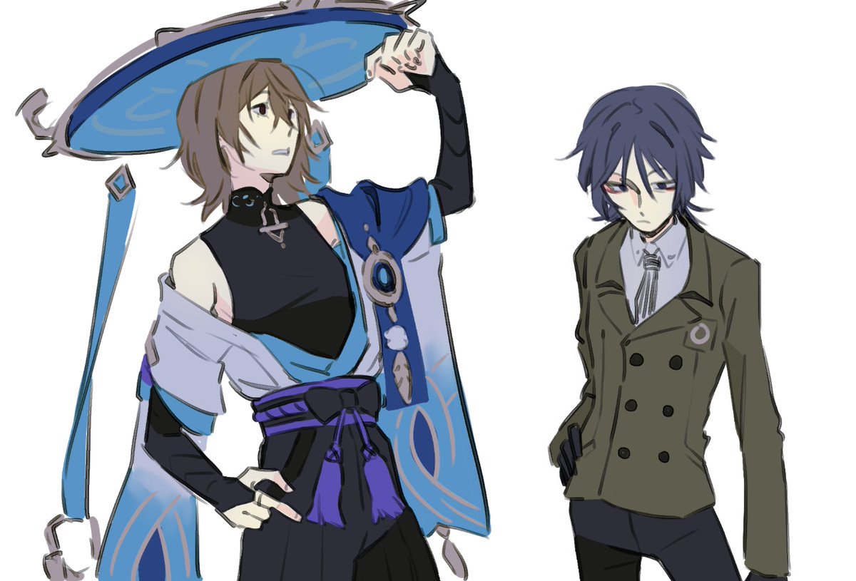 akechi in scaramouche's outfit and vice versa??? — you get it... retrospring.net/@Kx0e_/a/11136…